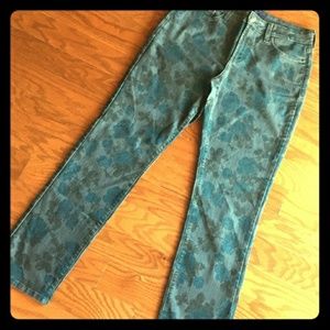 NYDJ skinny, size 8, floral pattern